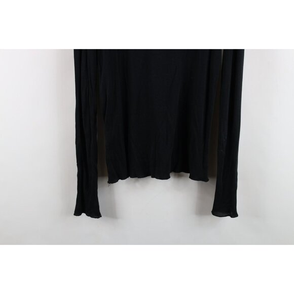 Vintage 90s Ralph Lauren Womens Large Distressed Thermal Knit Turtleneck T-Shirt - Picture 14 of 14